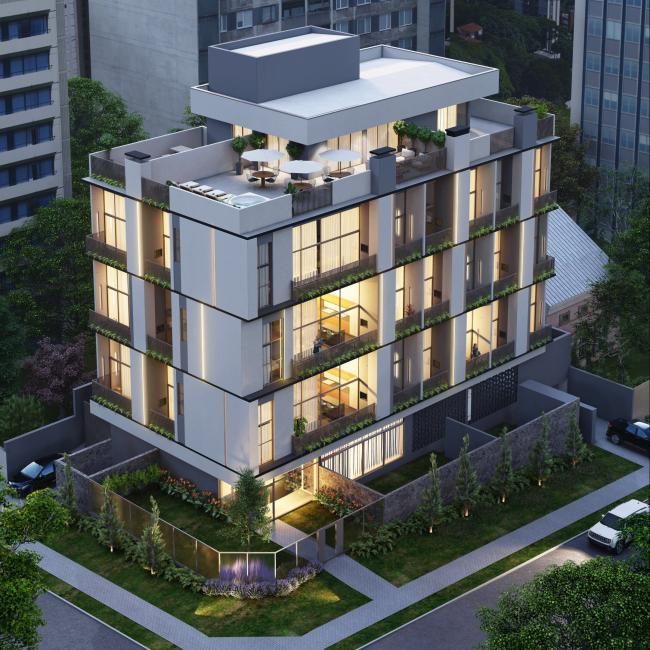  - APARTAMENTO com 1 dormitório à venda com 27.44m² por R$ 398.000,00 no bairro Hugo Lange - CURITIBA / PR