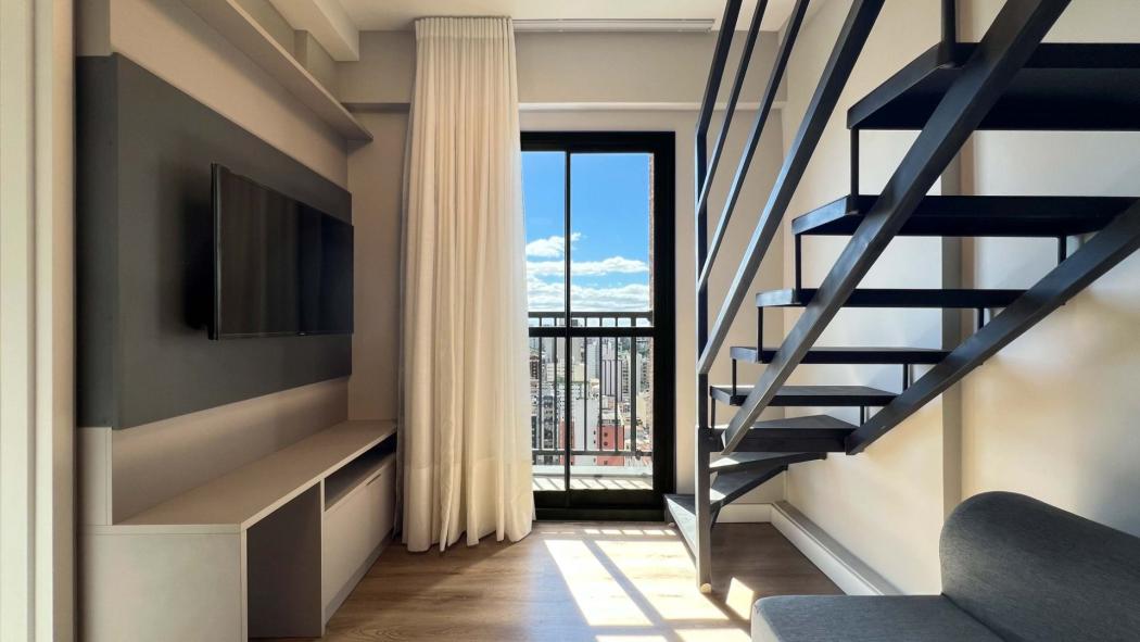  - Studio Duplex, 34 m² - venda por R$ 599.000 ou aluguel por R$ 3.000/mês - Centro - Curitiba/PR