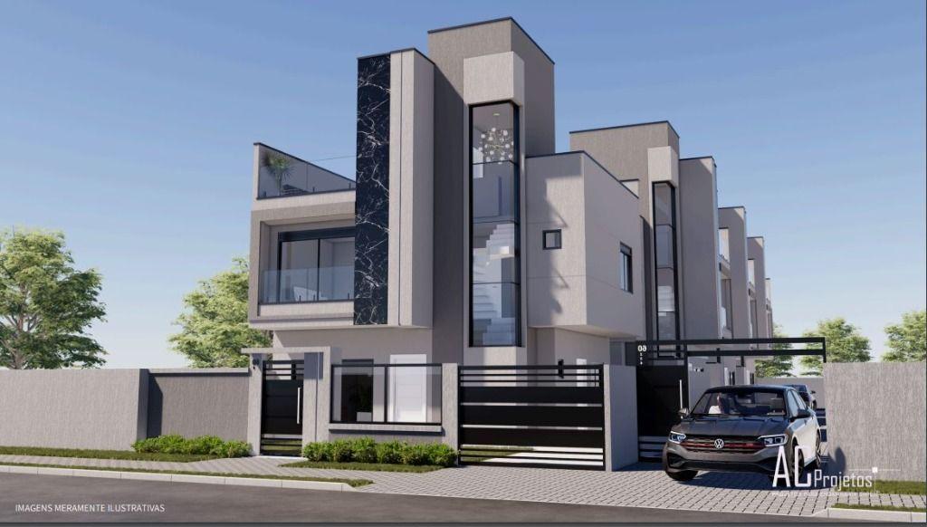 Sobrado em Curitiba - PR, no bairro Capão Raso - Referência SO0714-ASI