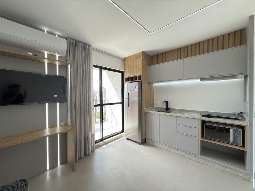 Studio mobiliado para alugar, 23 m² - Novo Mundo - Curitiba/PR
