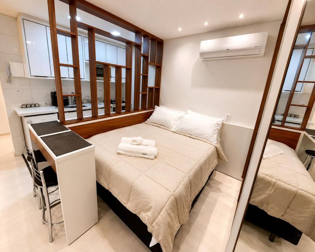 Studio mobiliado à venda, com 24 m² - Juvevê - Curitiba/PR