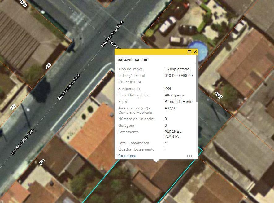 Terreno em São José dos Pinhais - PR, no bairro Parque da Fonte - Referência TE0033-BRCS